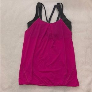 Lululemon Athletica Running Tank with Bra Attached